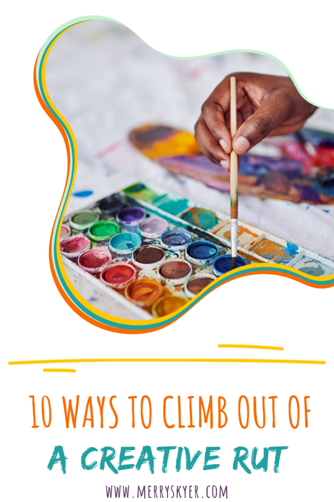 Finding yourself in a creative rut and can't climb out? Here are 10 ideas to help you get out of it and get back to making awesome art. 